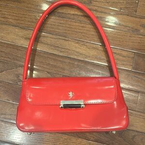 Pratesi Firenze Red Leather Shoulder Bag